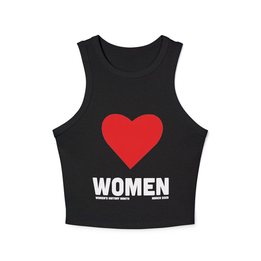 LOVE WOMEN Micro Rib Racer Tank Top